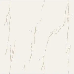 GRESIE CL-1056 SOLUBLE SALT - 60X60 cm, porțelanată, în nuanțe de alb-ivoriu cu vene subtile bej, aspect marmură lucioasă, ideală pentru interioare moderne și luminoase.
