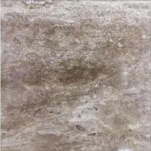 TRAVERTIN NOCHE - 60X60 cm, finisaj chituit și polișat, cu tăiere wavy cut, ideal pentru pardoseli și placări interioare cu aspect elegant, lucios și natural.