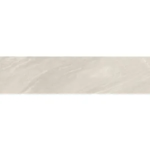 TREAPTA GRESIE BONITA LIGHT - 30X120 cm, portelanata, glazurata, rectificata, cu design natural în nuanțe deschise de bej-gri și crem, finisaj sugar lucios, ideală pentru scări interioare și exterioare.